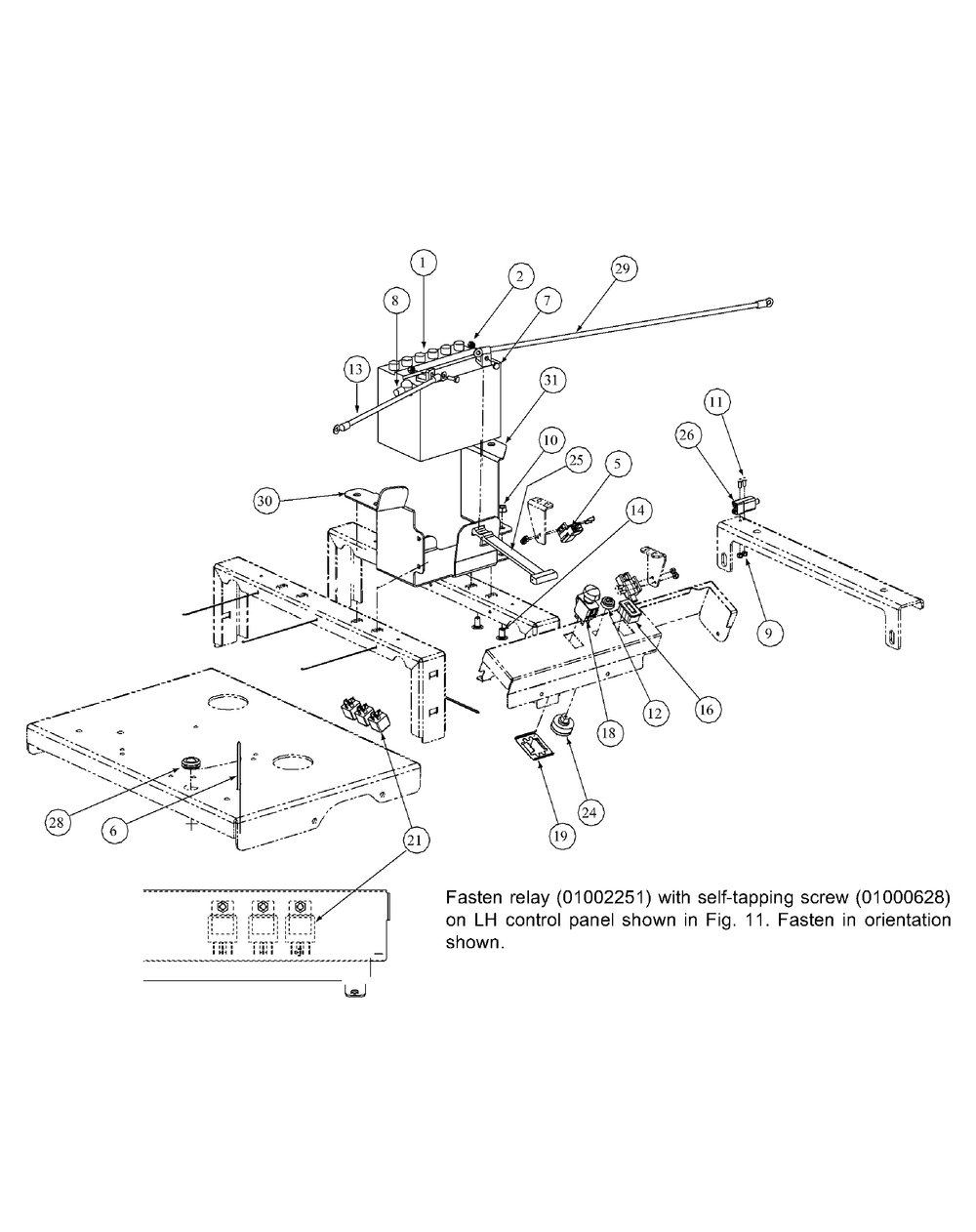 Electrical Assembly Kohler And Honda Diagram and Parts List for M54-KH 53BB5B8W750-25-HP Cub Cadet Lawn Tractor